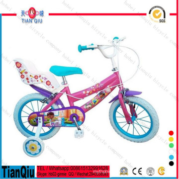 2016 Factory Price 12 Inch Hot Wheels Kids Bike for Baby Girls / Sport Cycles Girls Beach Cruiser Bike / Children 4 Wheel Bike